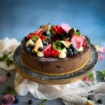 Decorating Chocolate Sponge Cake