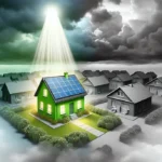 eco home surrounded by inefficient homes 2