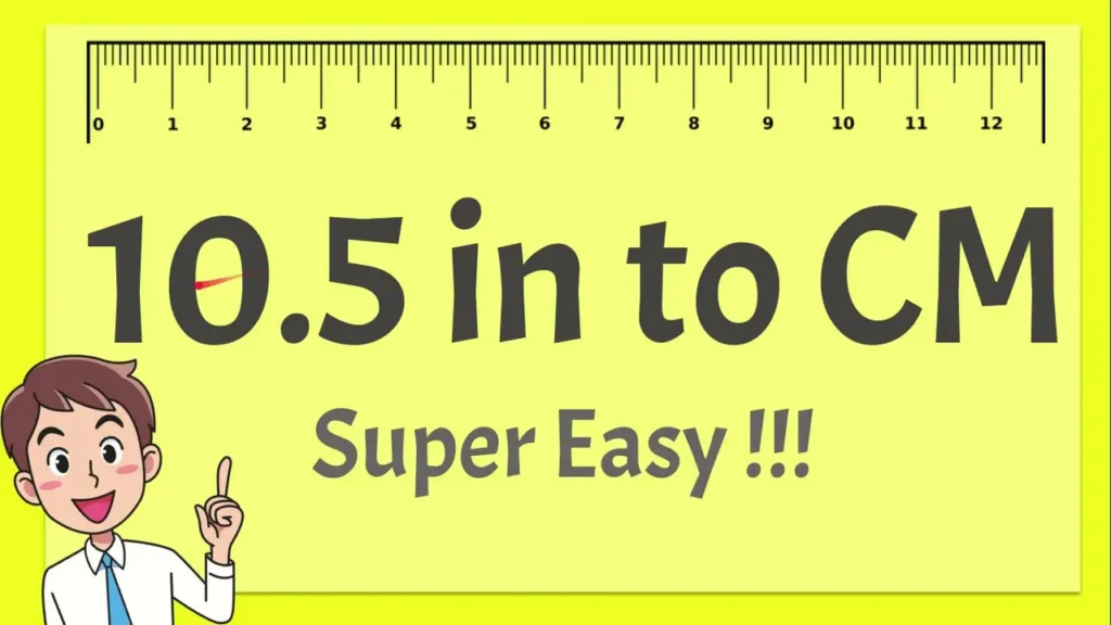 10.5 Inches to cm