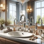 kriss crystal collection widespread lavatory faucet - 2220kc70