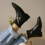 Leather Black Boots