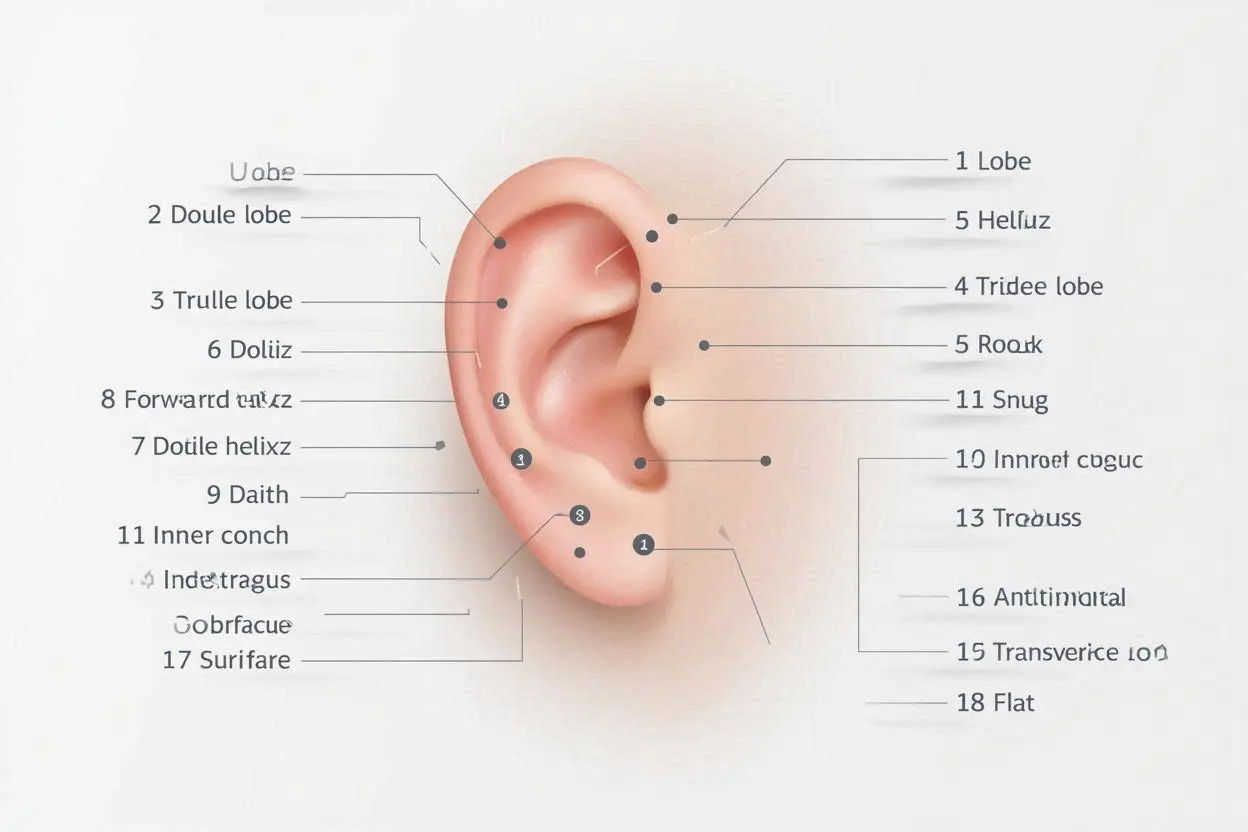 19 Types of Ear Piercings Explained: Pain, Healing & Guide