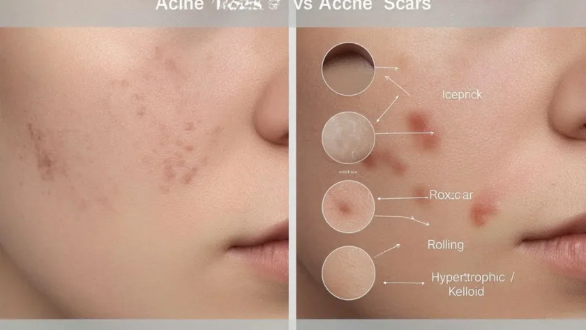 Acne Marks vs Acne Scars