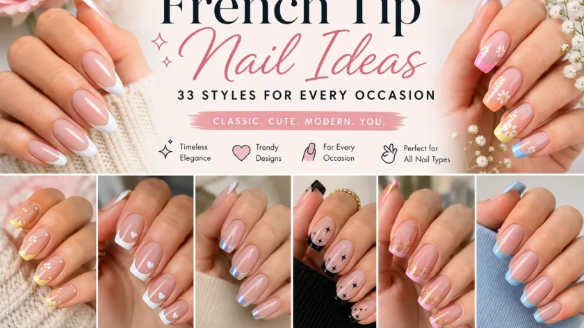 French Tip Nail Ideas 33 Styles