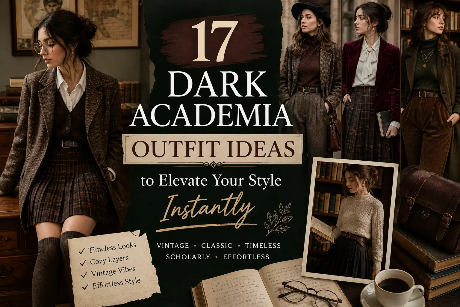 17 Dark Academia Outfit Ideas to Elevate Your Style Instantly
