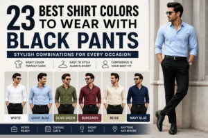 23 Stylish Shirt Colors That Go With Black Pants