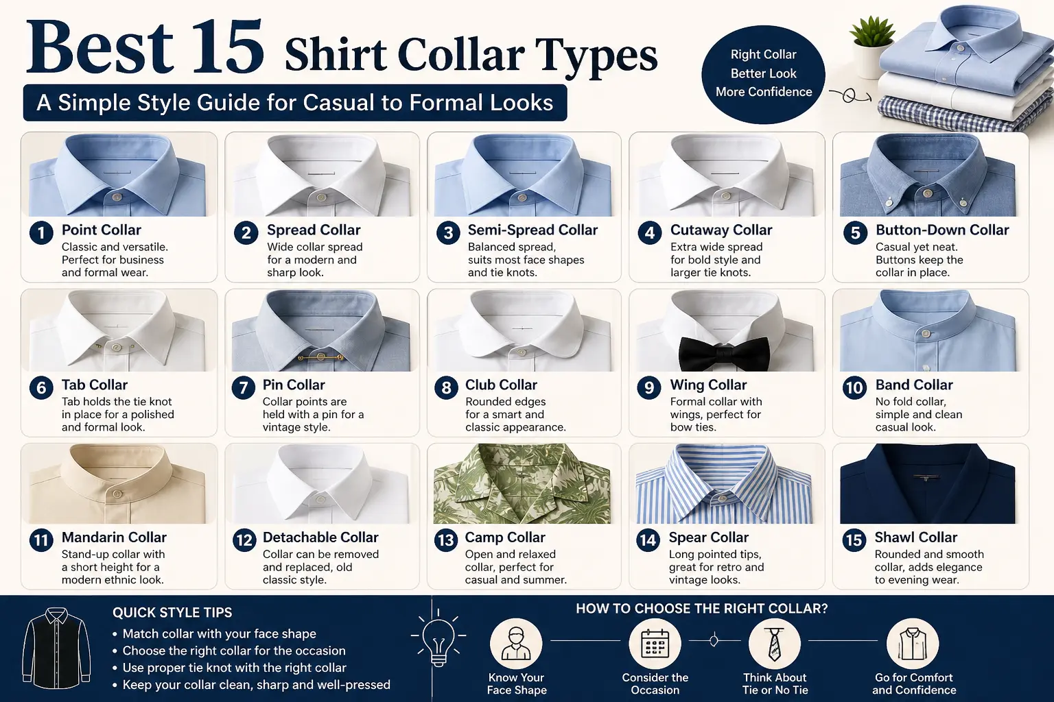 Best 15 Shirt Collar Types: A Simple Style Guide for Casual