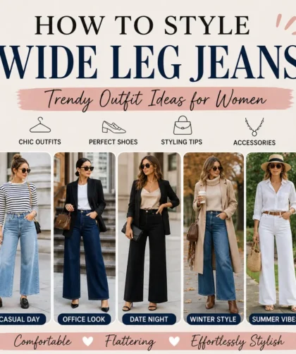 How to Style Wide Leg Jeans