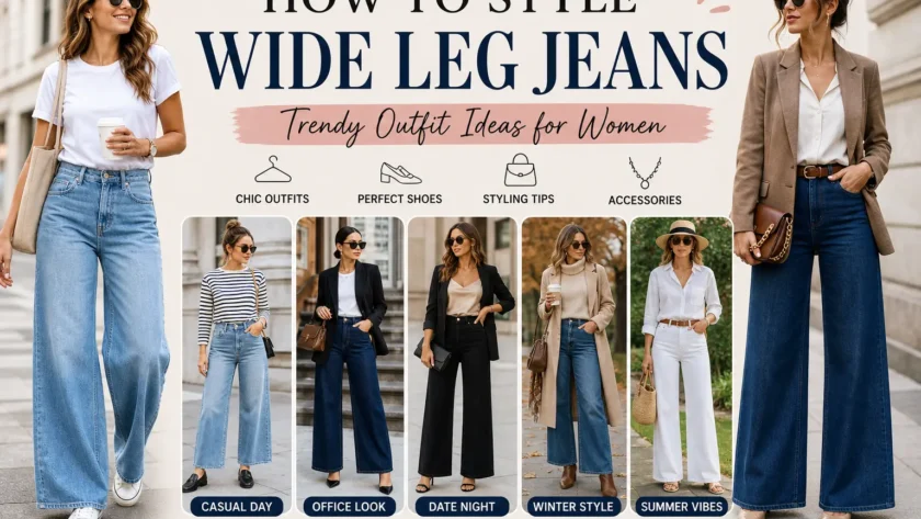 How to Style Wide Leg Jeans
