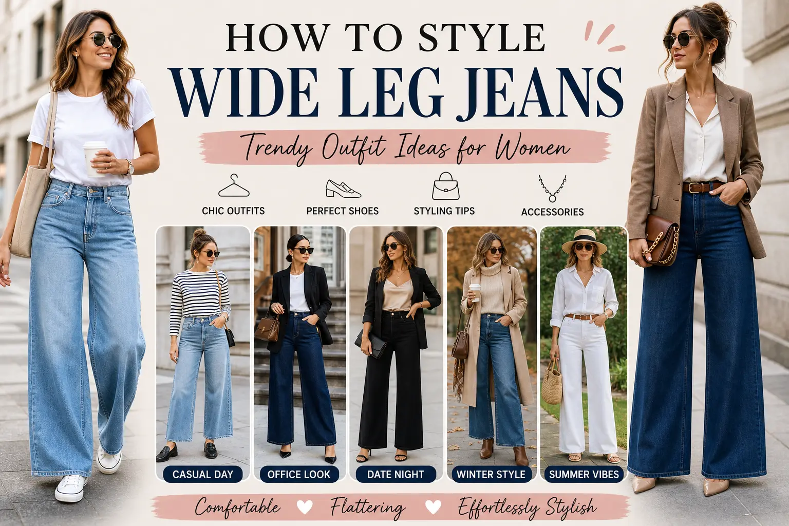 How to Style Wide Leg Jeans: Easy Outfit Ideas Guide