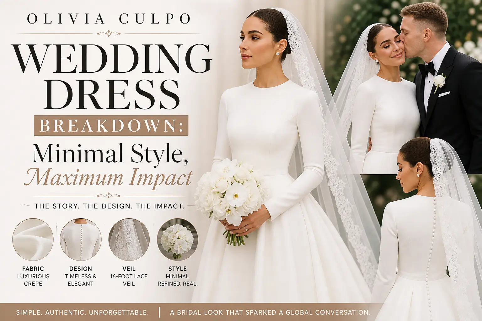 Olivia Culpo Wedding Dress Breakdown: Minimal Style, Maximum Impact