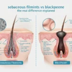 Sebaceous Filaments vs Blackheads