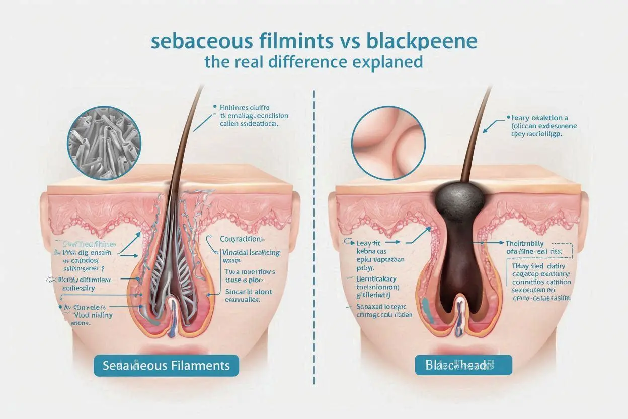 Sebaceous Filaments vs Blackheads: The Real Difference Explained