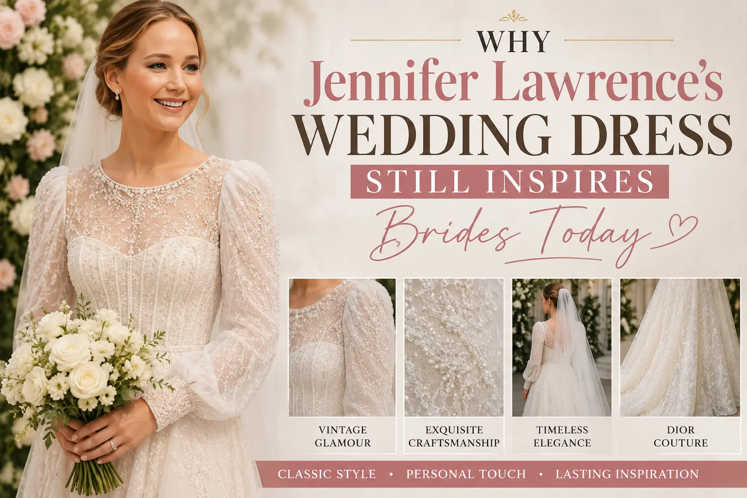 Why Jennifer Lawrence Wedding Dress Still Inspires Brides Today
