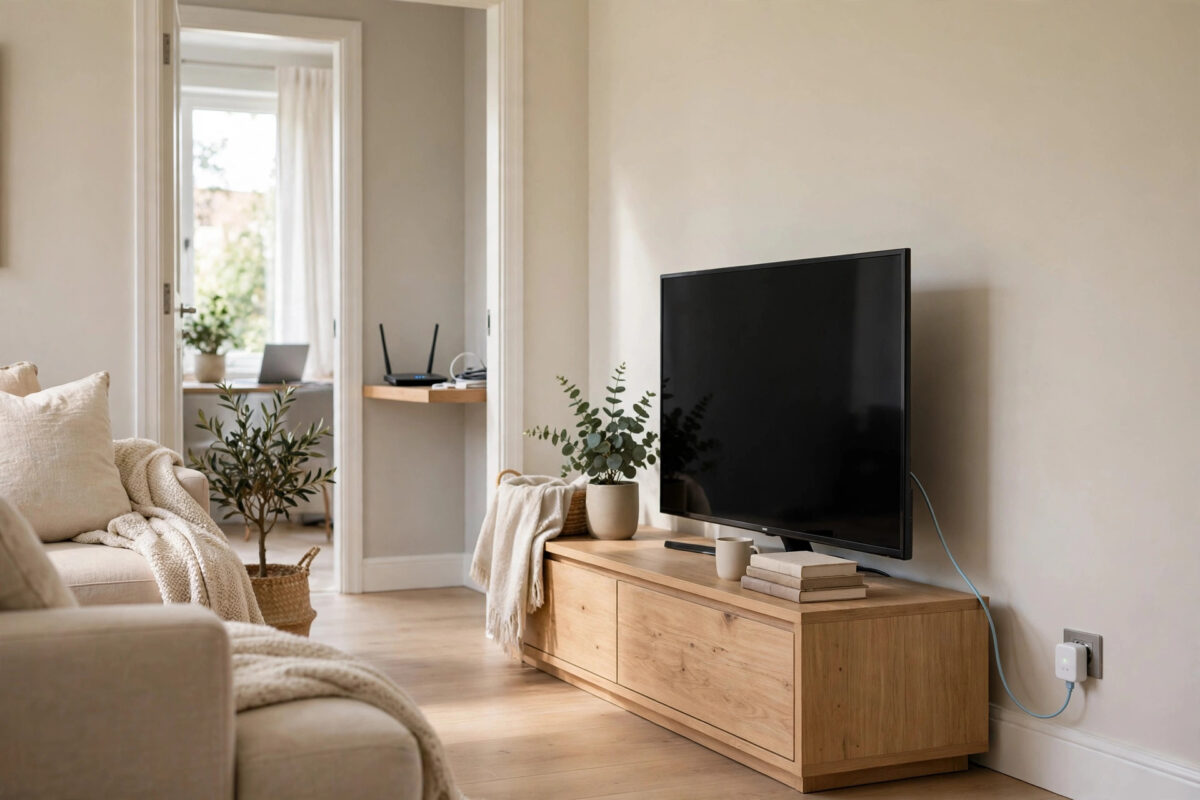 How to Connect Your TV to Ethernet When the Router Is in Another Room