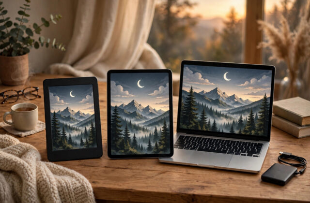 How do I back up my e-book library and reading notes across devices?