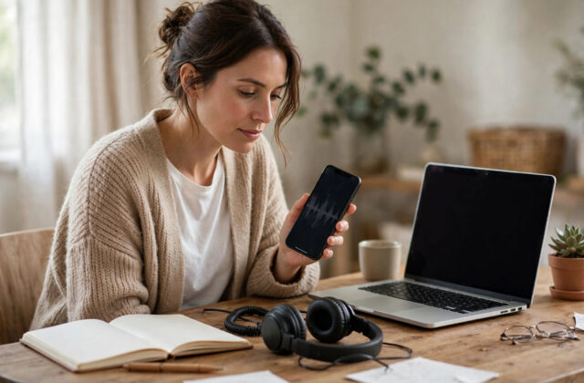 How do I recover an iPhone voice memo that disappeared after an iOS update?