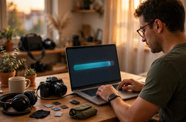 How do I share a large video file through the cloud without losing quality?
