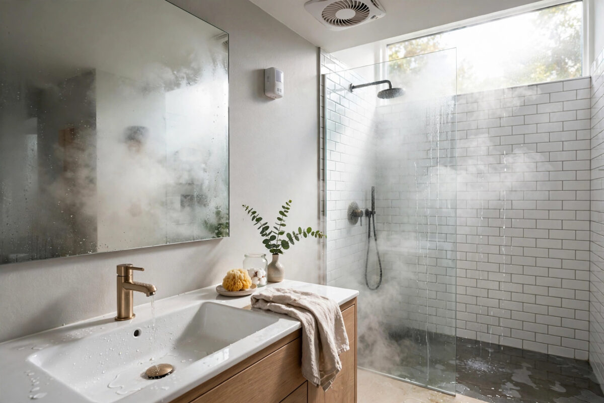 How to Automate a Bathroom Fan to Run 20 Minutes After a Shower Using a Humidity Sensor