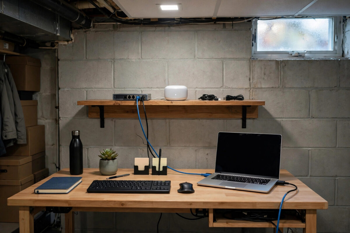 How to Improve Internet Speed in a Basement Office