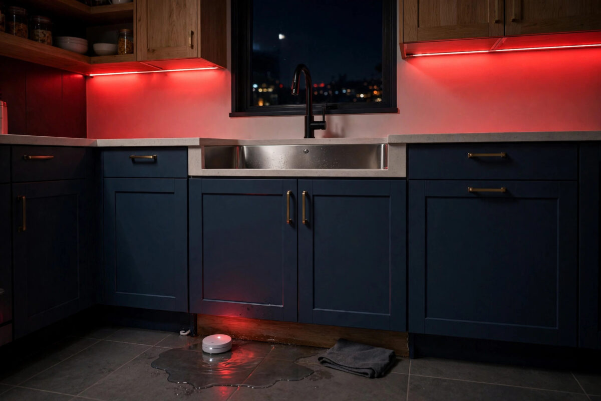 How to Make Smart Lights Flash Red When a Water Leak Sensor Detects Water