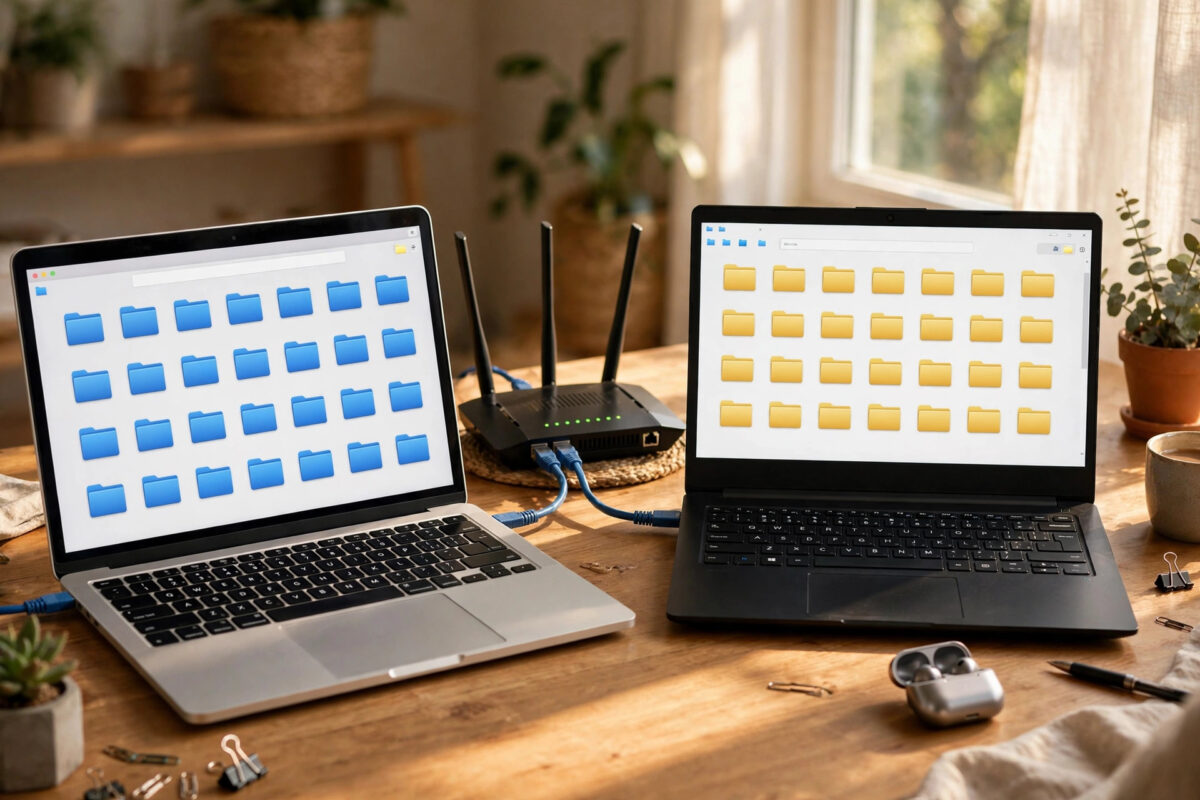 How to Share Files Between a Mac and a Windows PC on the Same Network