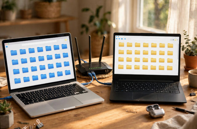 How to Share Files Between a Mac and a Windows PC on the Same Network