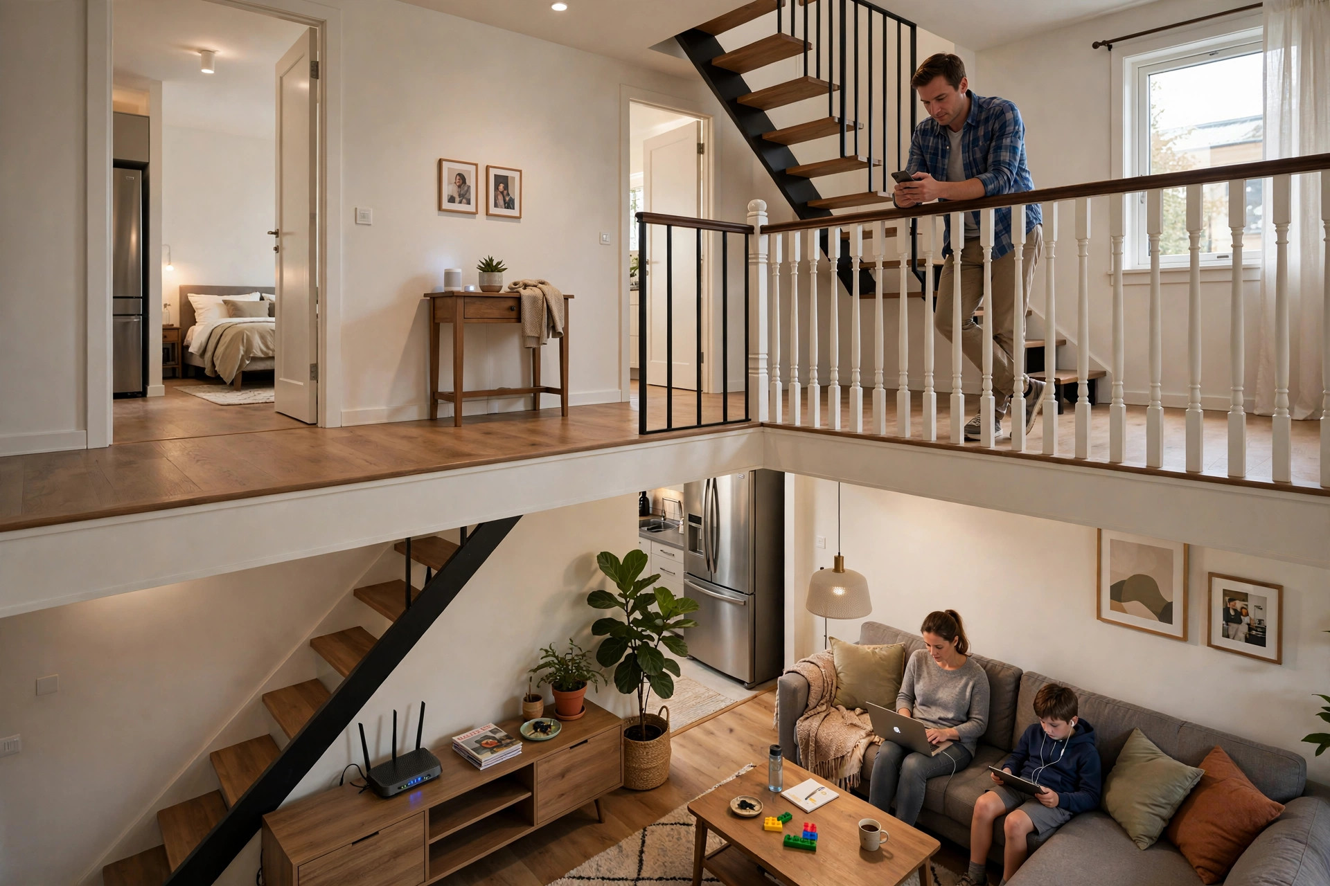 How to Eliminate Wi-Fi Dead Zones in a Two-Story House