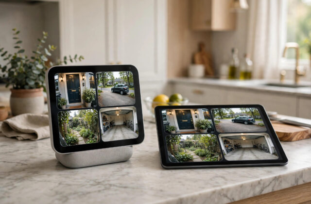View Four Camera Feeds at Once on Echo Show or Nest Hub
