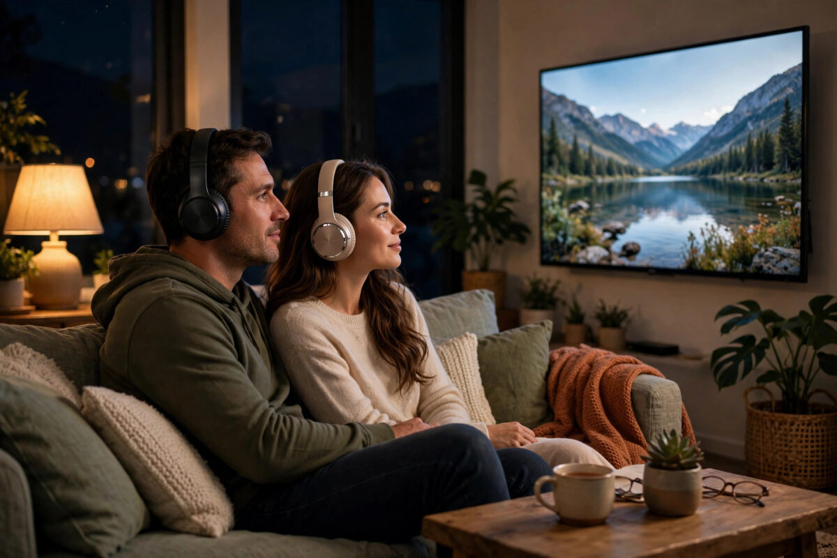 Watch TV With Two Bluetooth Headphones at the Same Time
